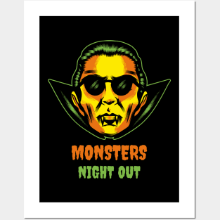 MONSTERS NIGHT OUT Posters and Art